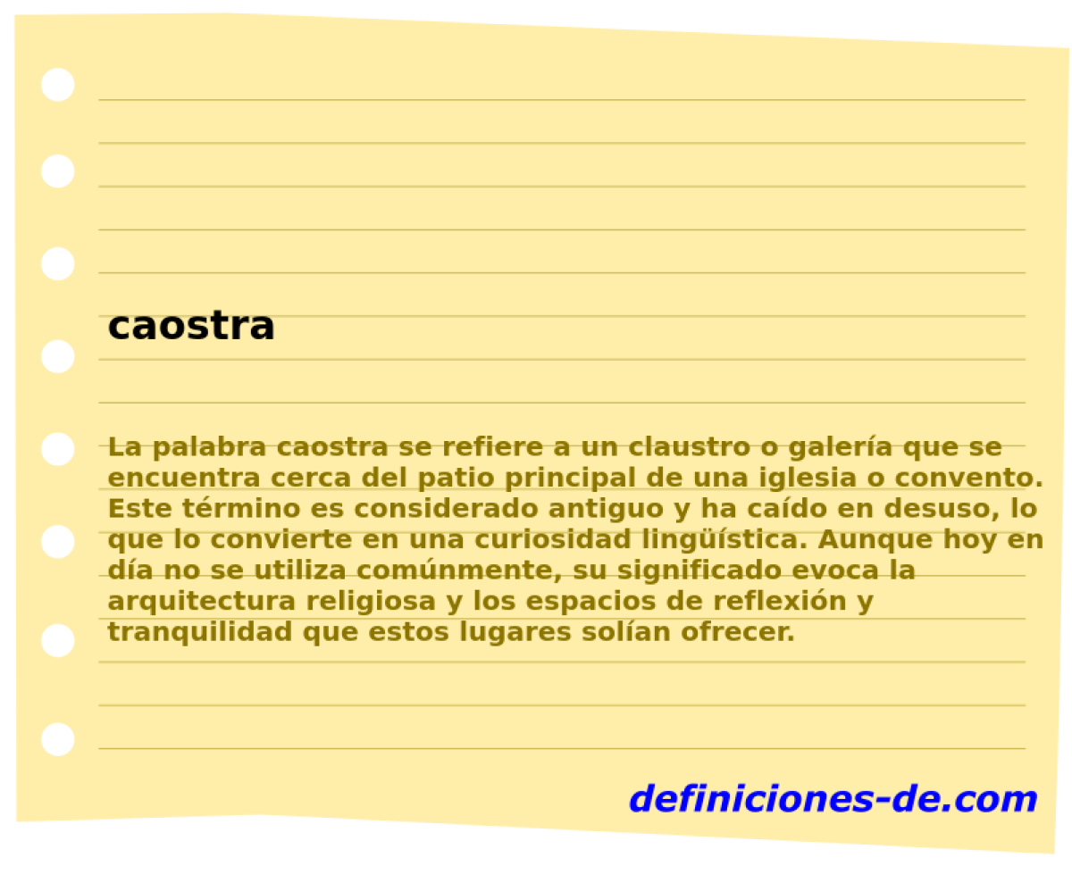 caostra 