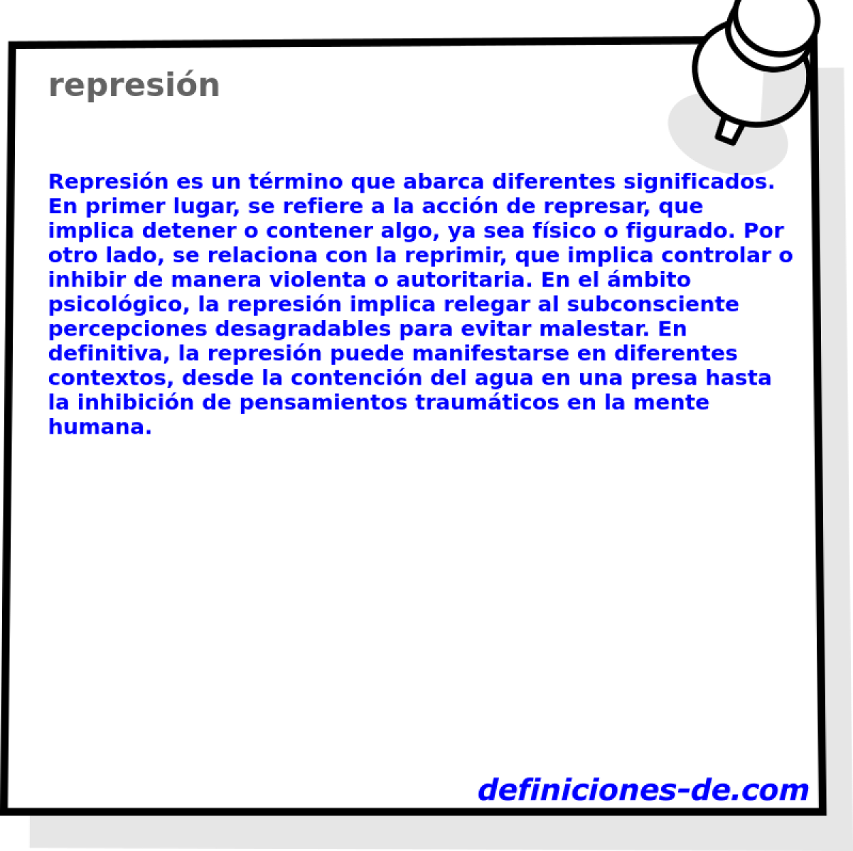 represión