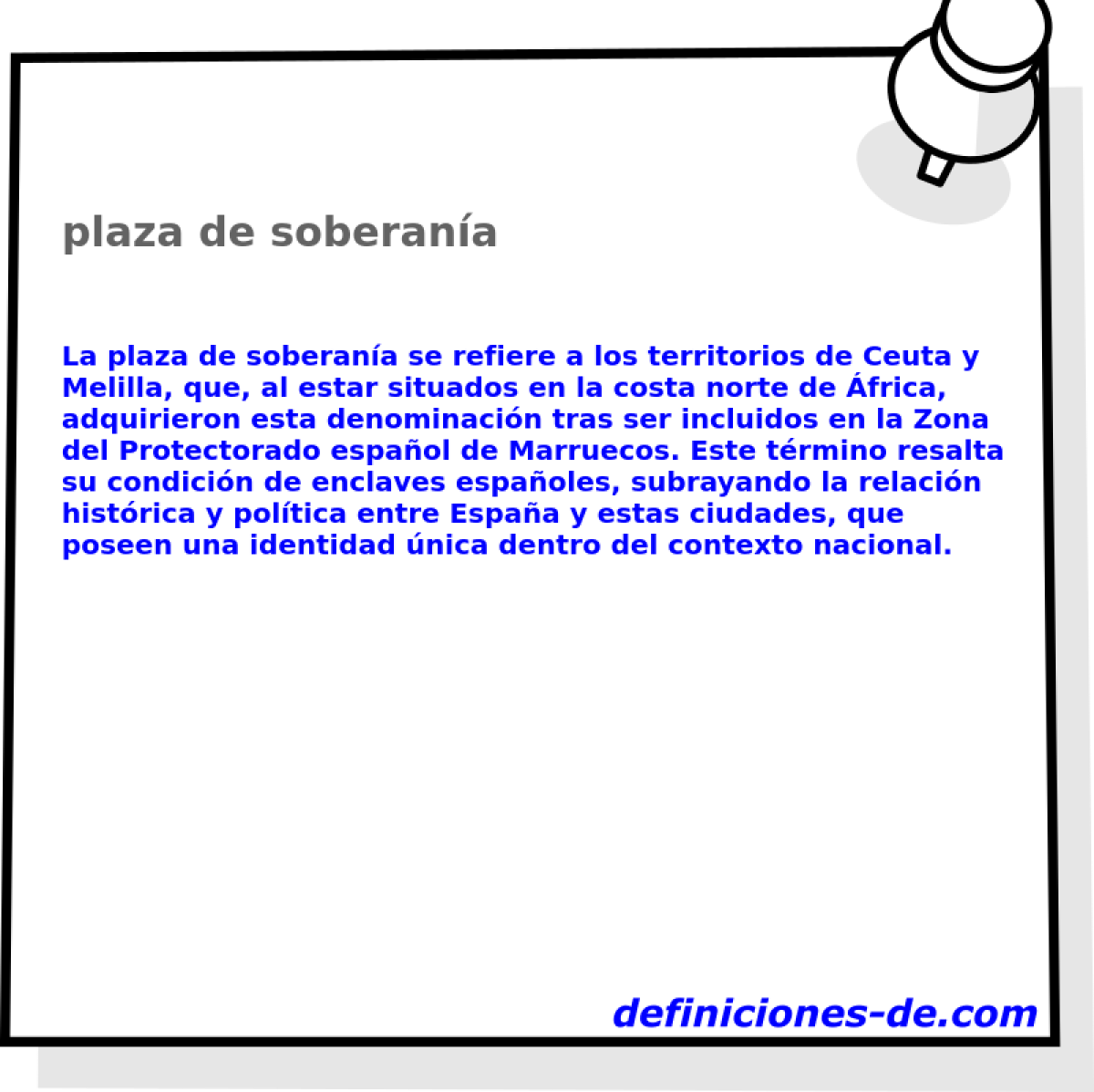 plaza de soberanía