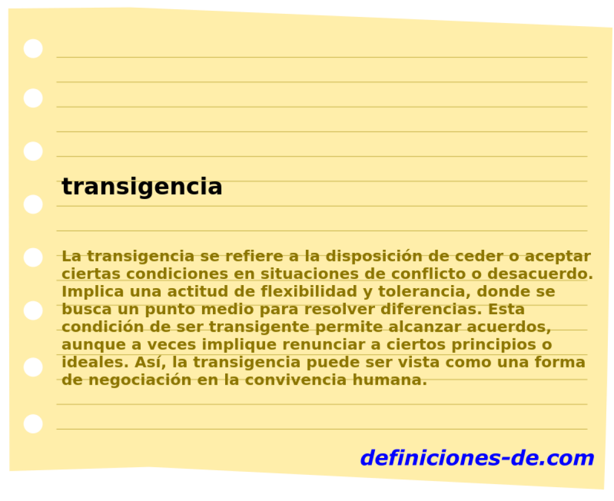 transigencia