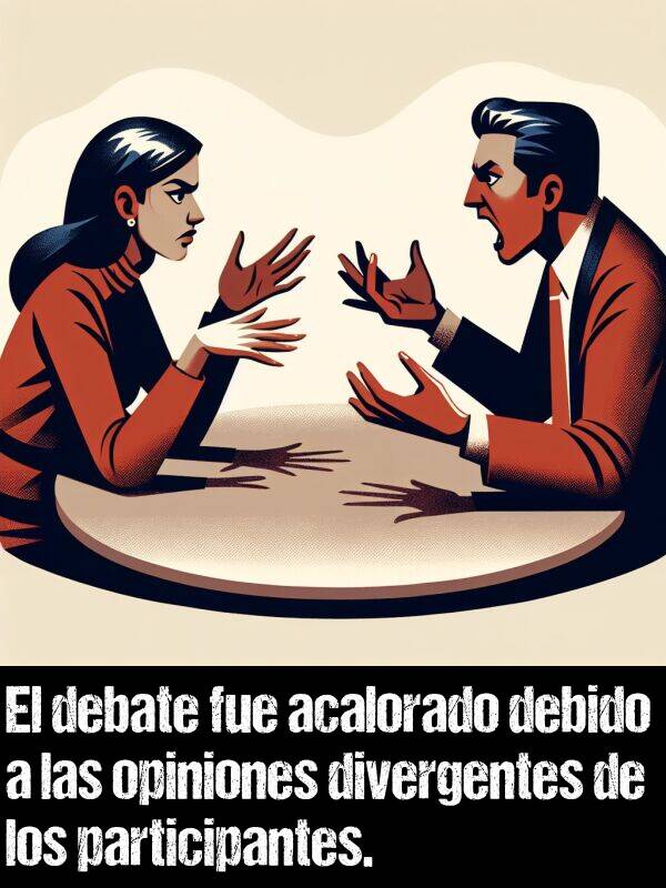 divergente: El debate fue acalorado debido a las opiniones divergentes de los participantes.