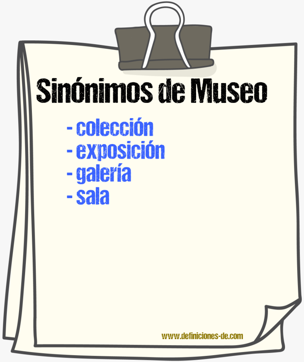 Sinónimos de museo